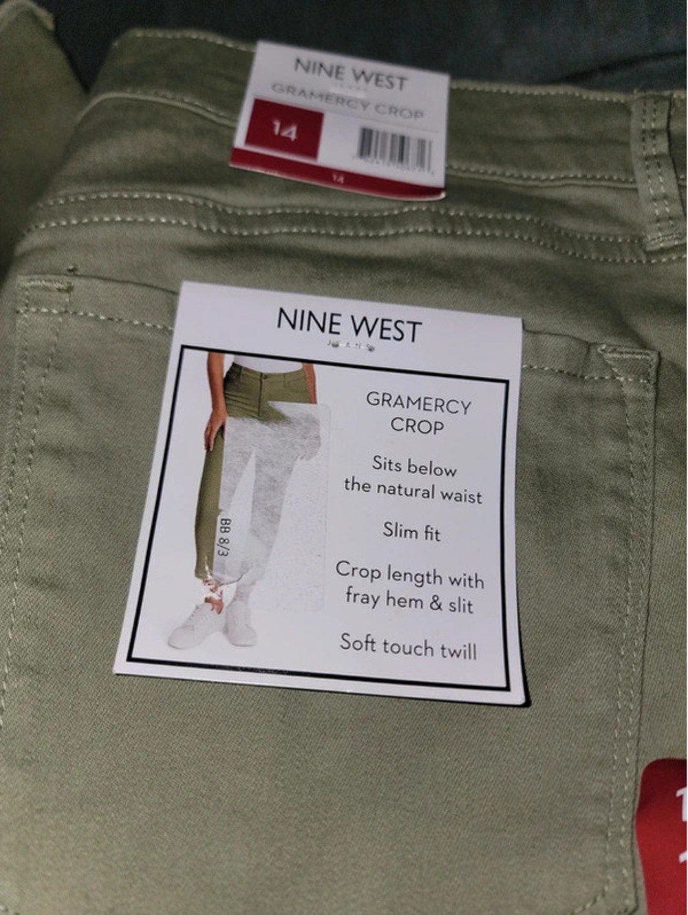 Nine west gramercy crop jeans size 14 - Picture 4 of 12